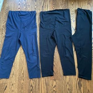 H&M 3-pack maternity Crop Leggings size L